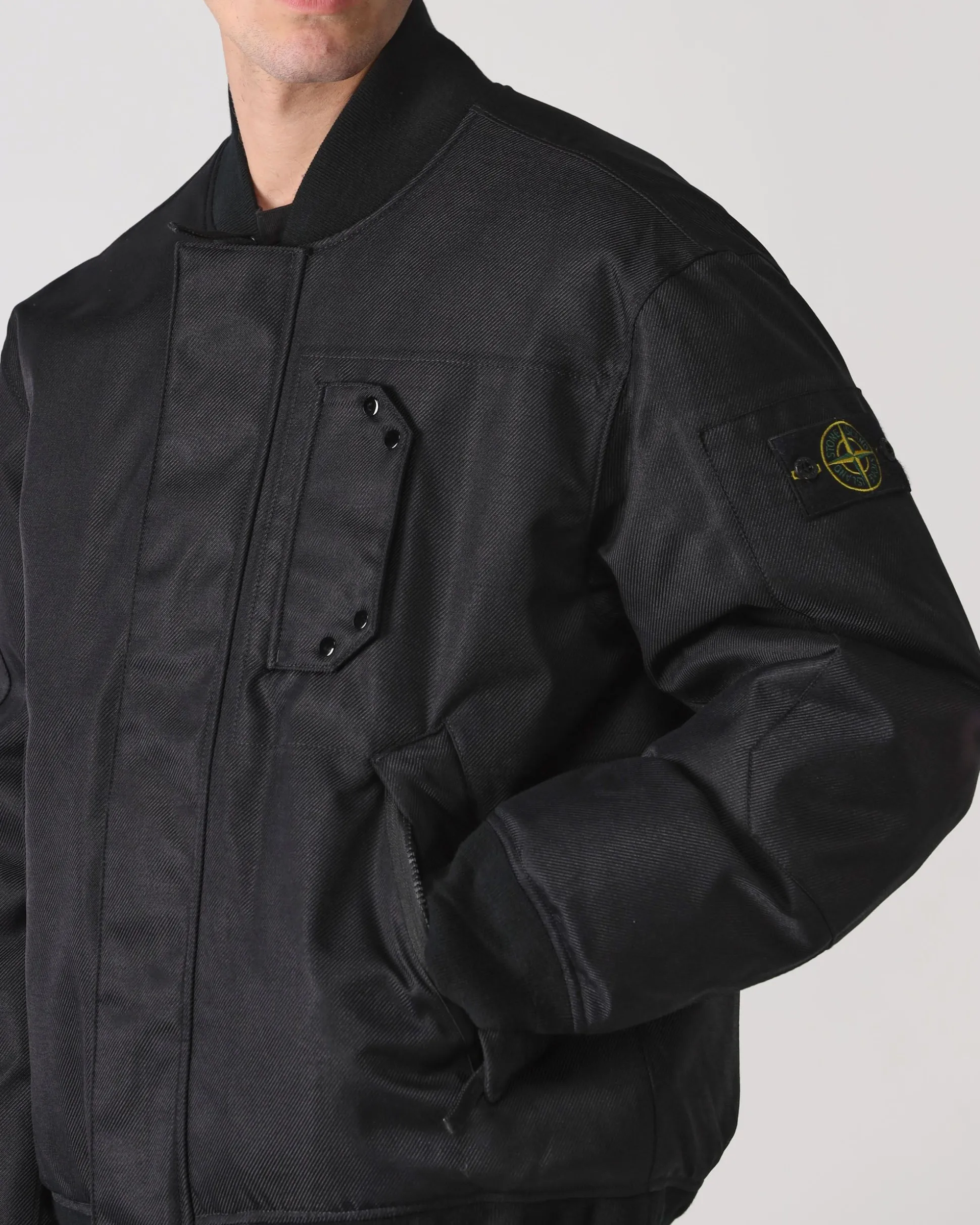Bomber Diagonal Nylon Down