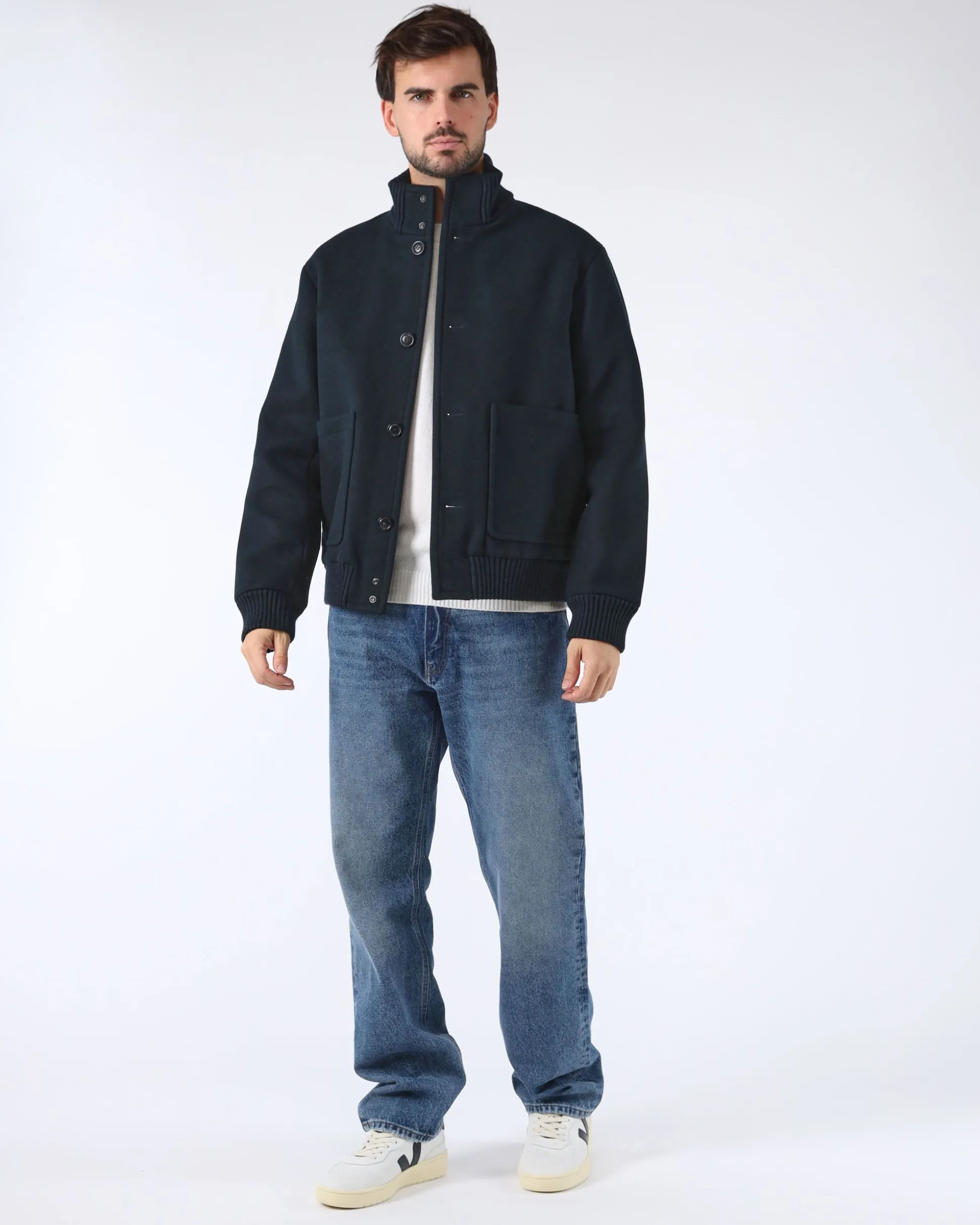 Bomber Melton Wool