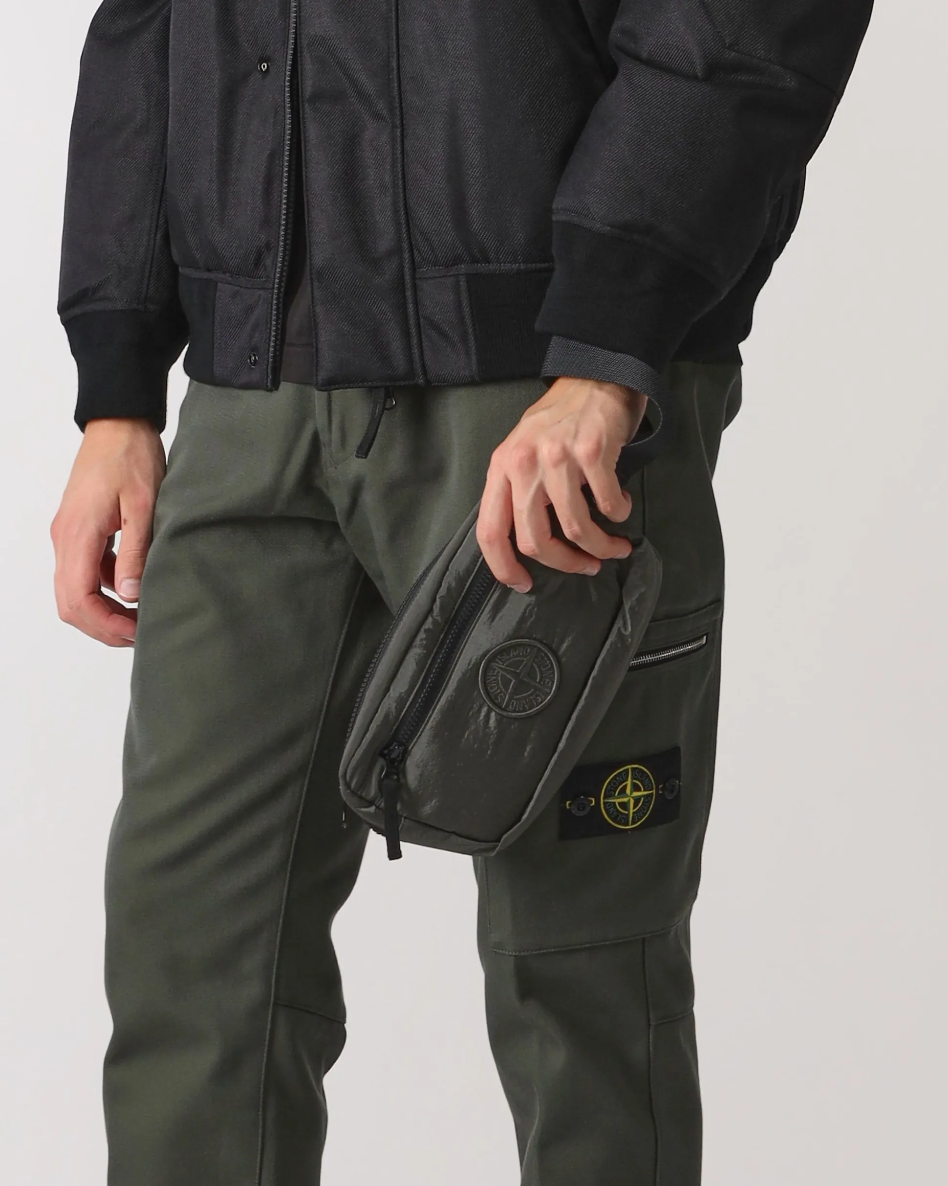Borsa Pochette in Nylon Metal