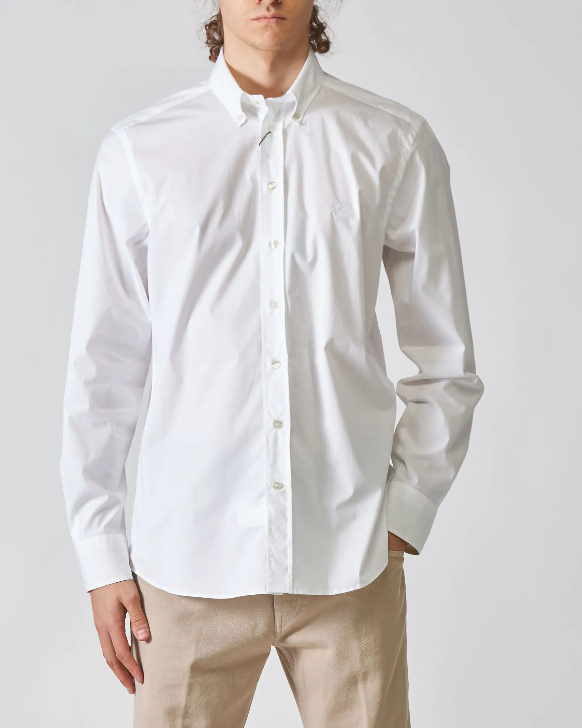 Camicia Roma Bianca con Logo