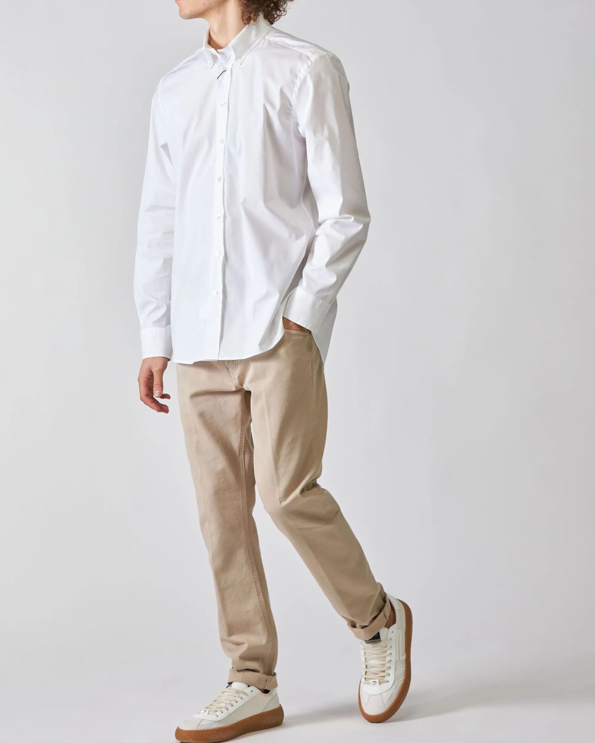Camicia Roma Bianca con Logo
