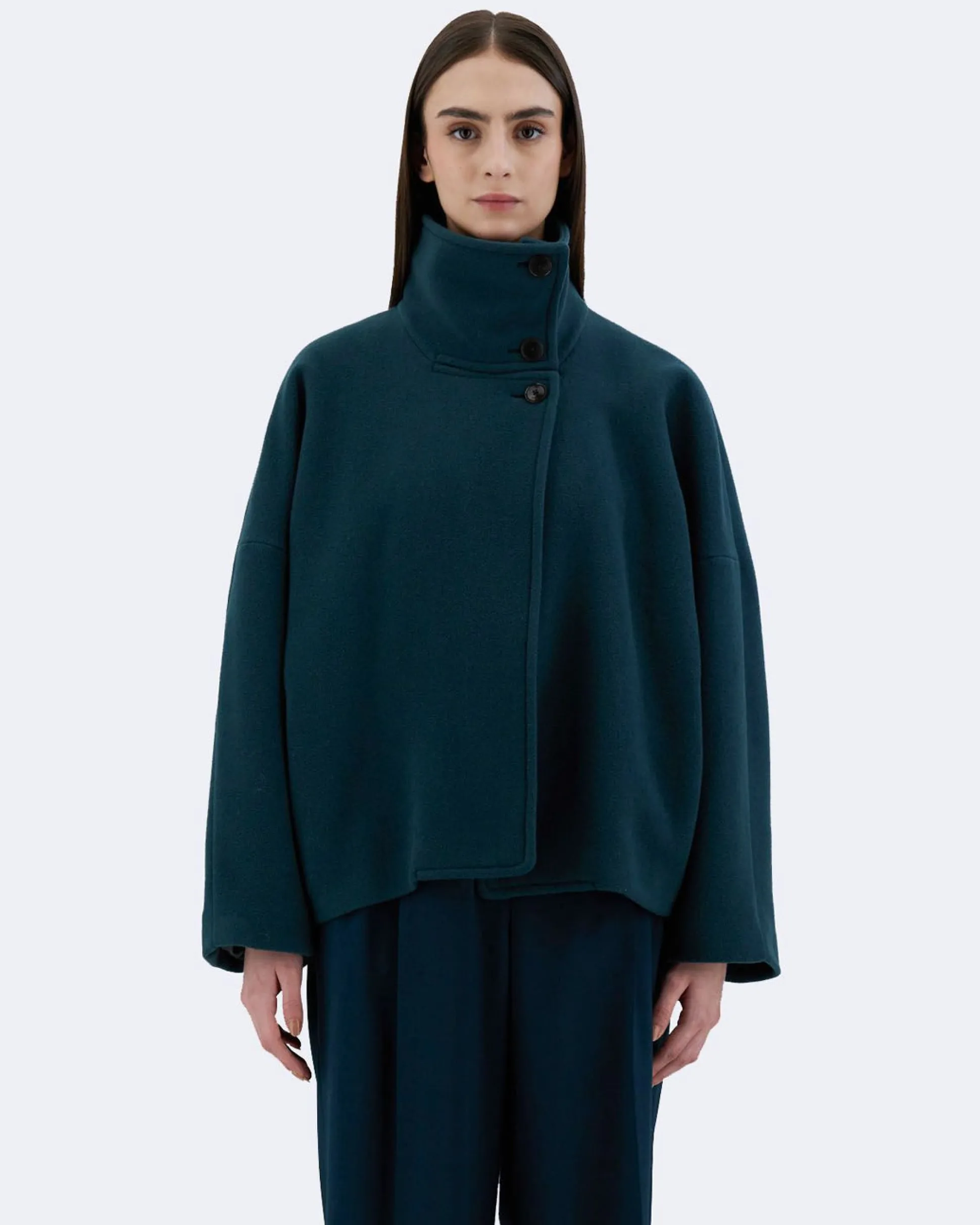 Cappotto in curly faux fur