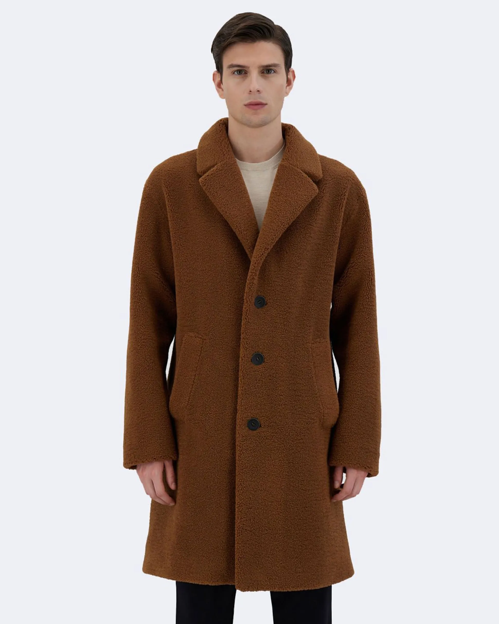 Cappotto in tweed di lana