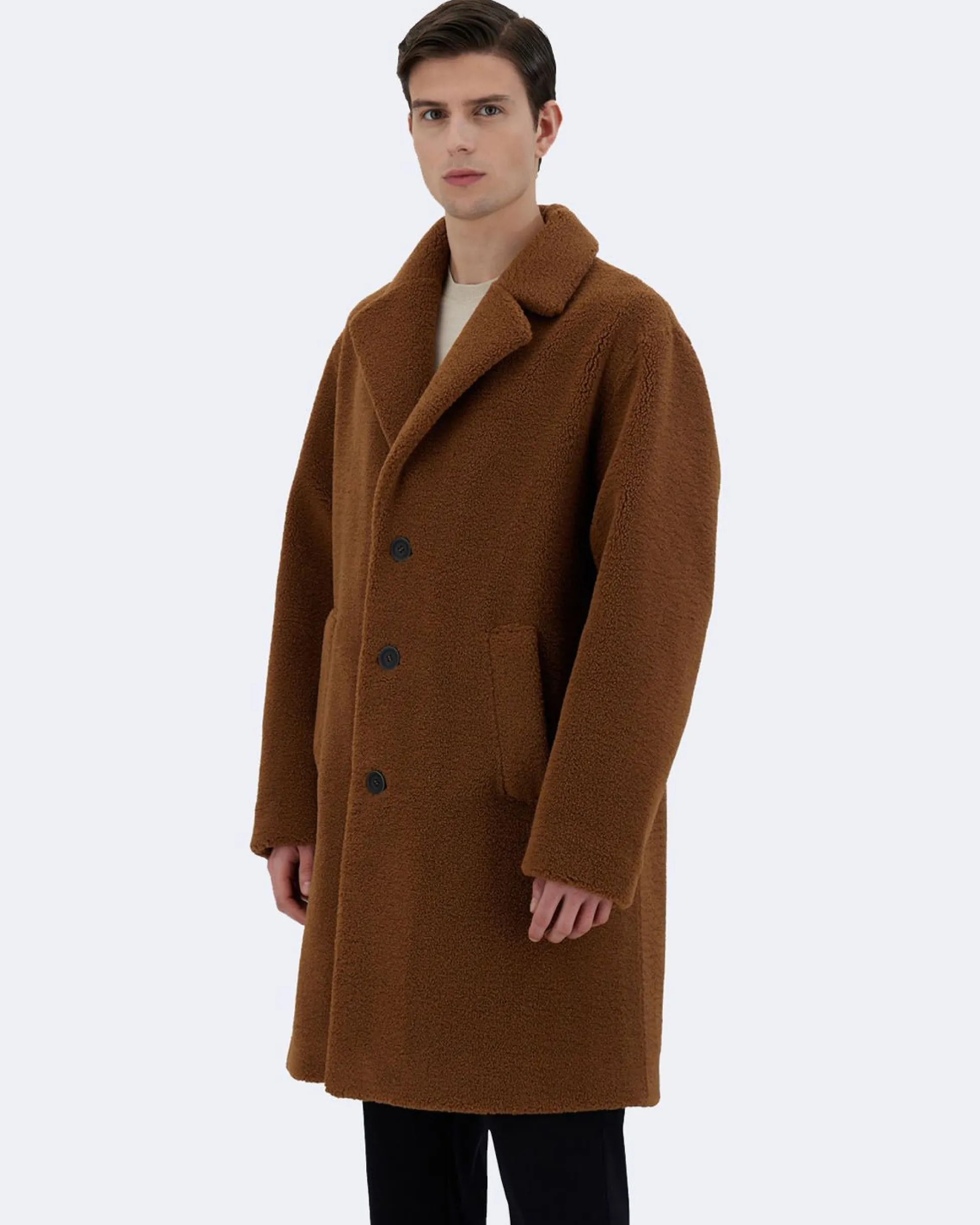 Cappotto in tweed di lana