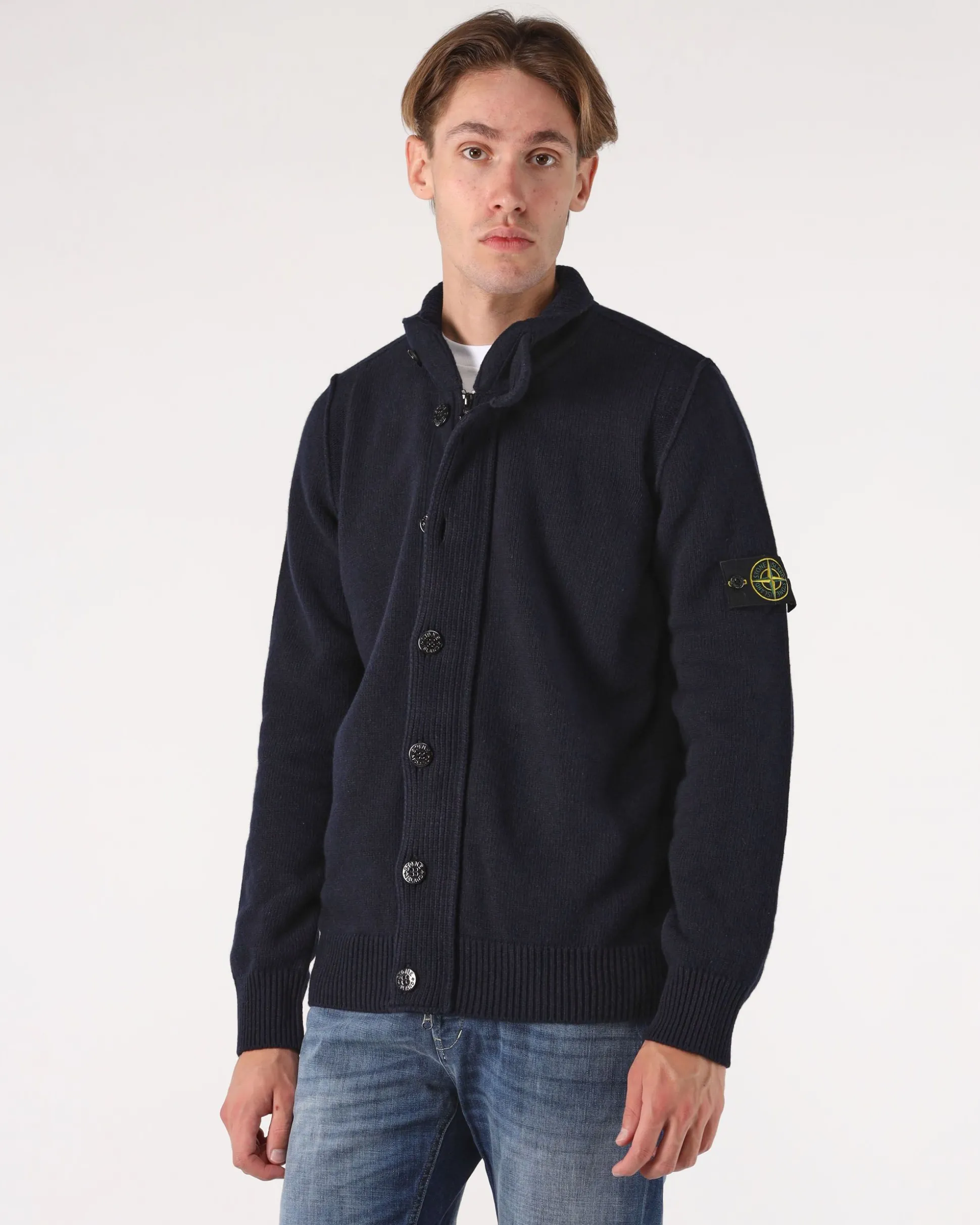 Cardigan full zip con bottoni