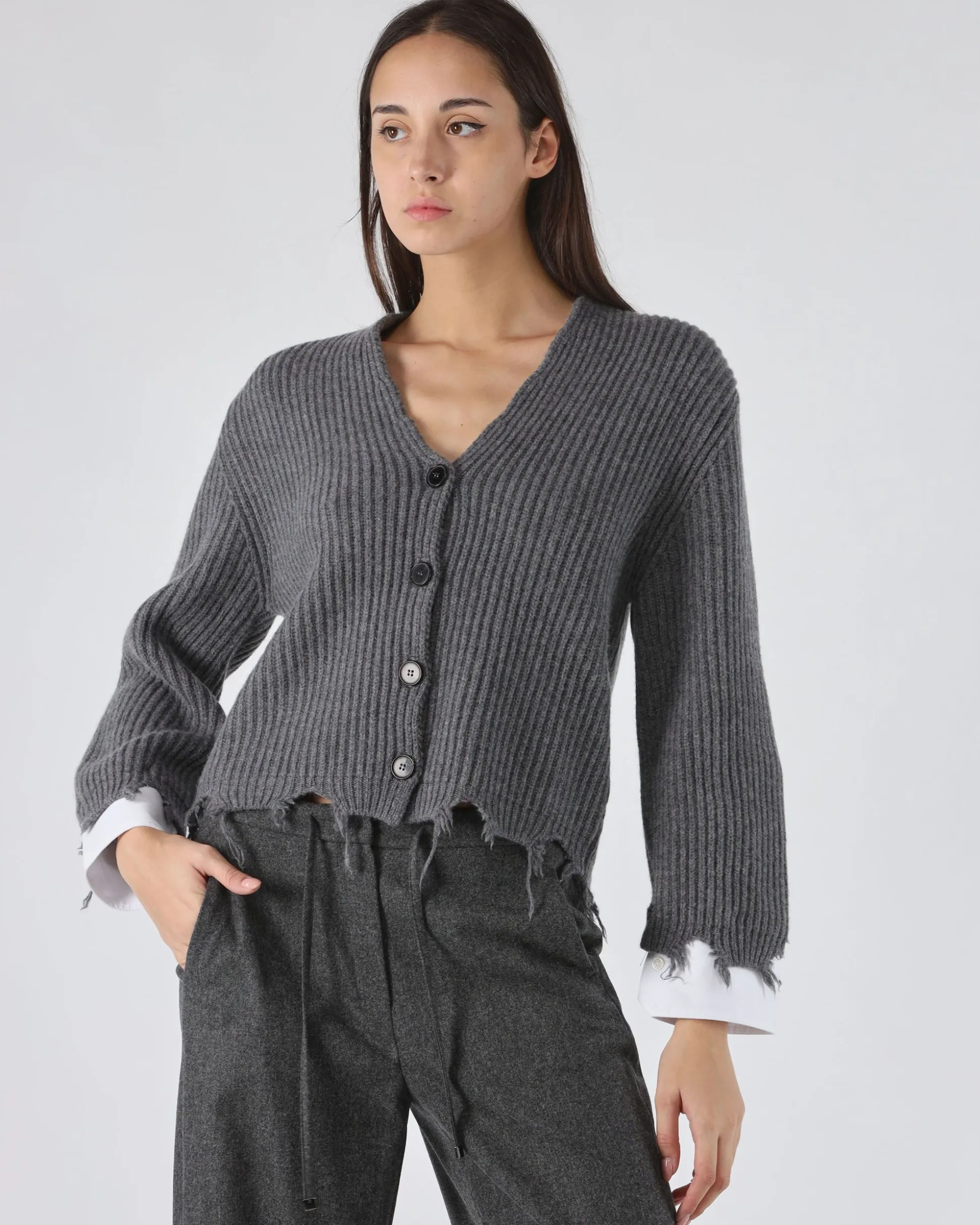 Cardigan in lana