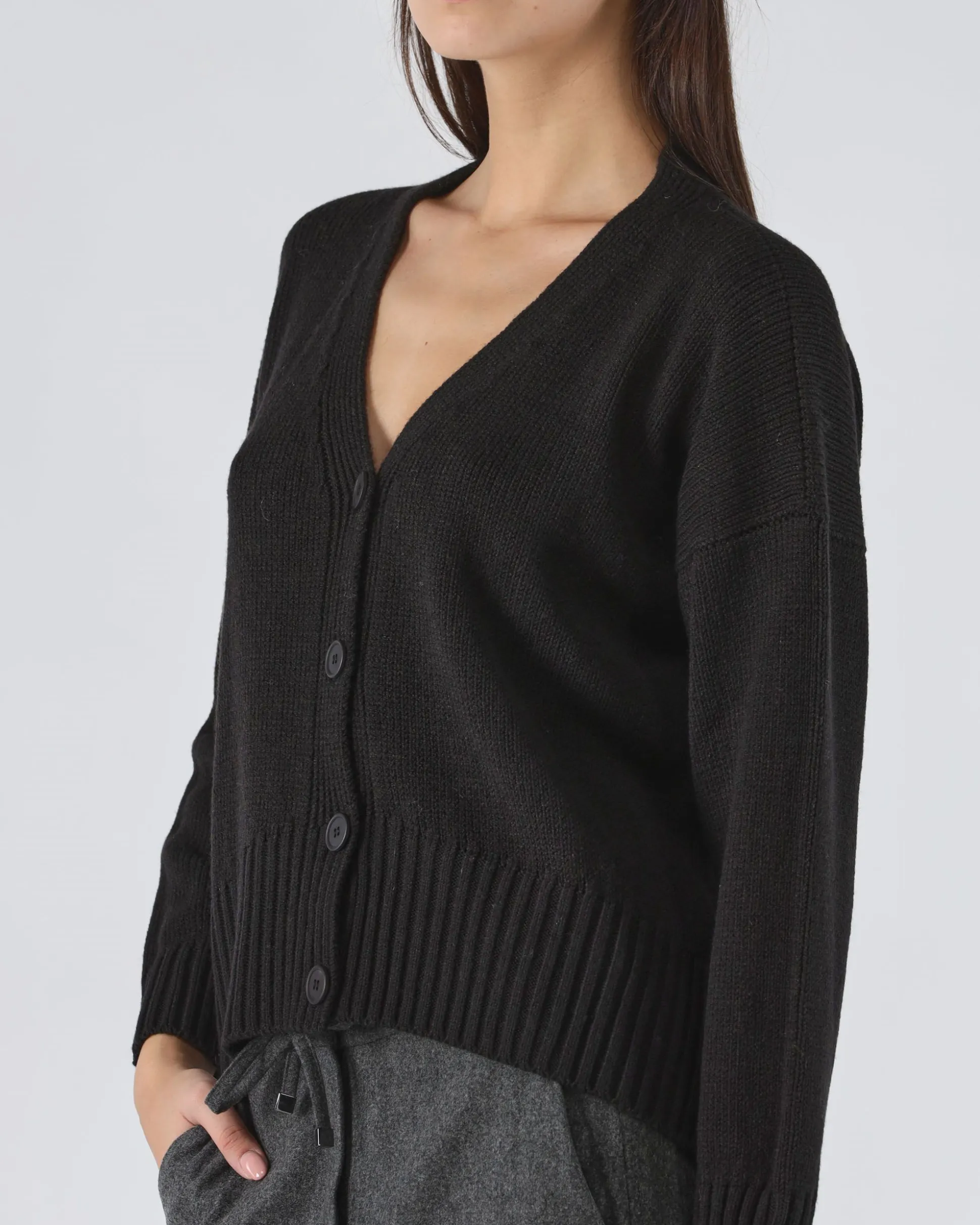 Cardigan in misto lana