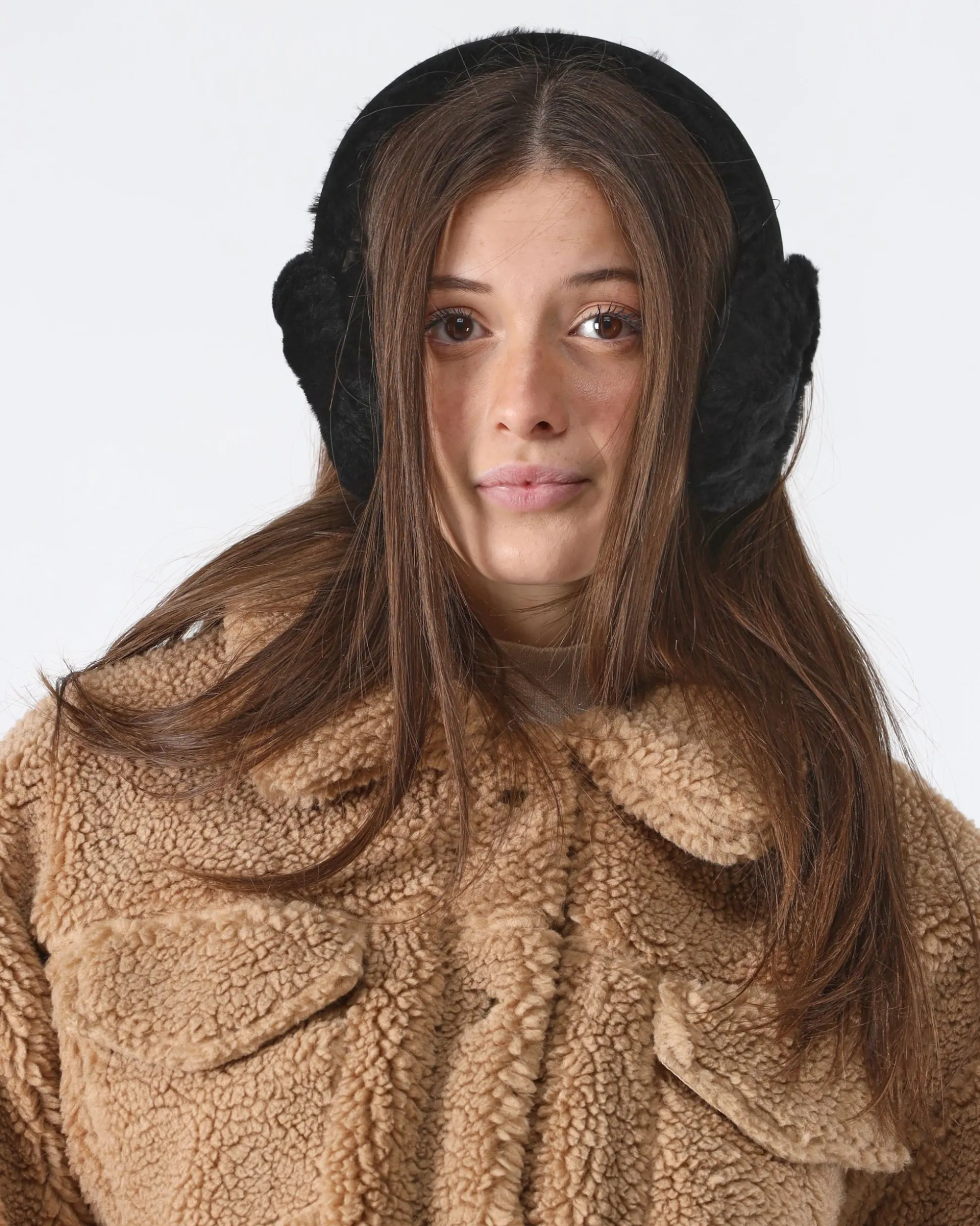 Cuffie Sheepskin Nere