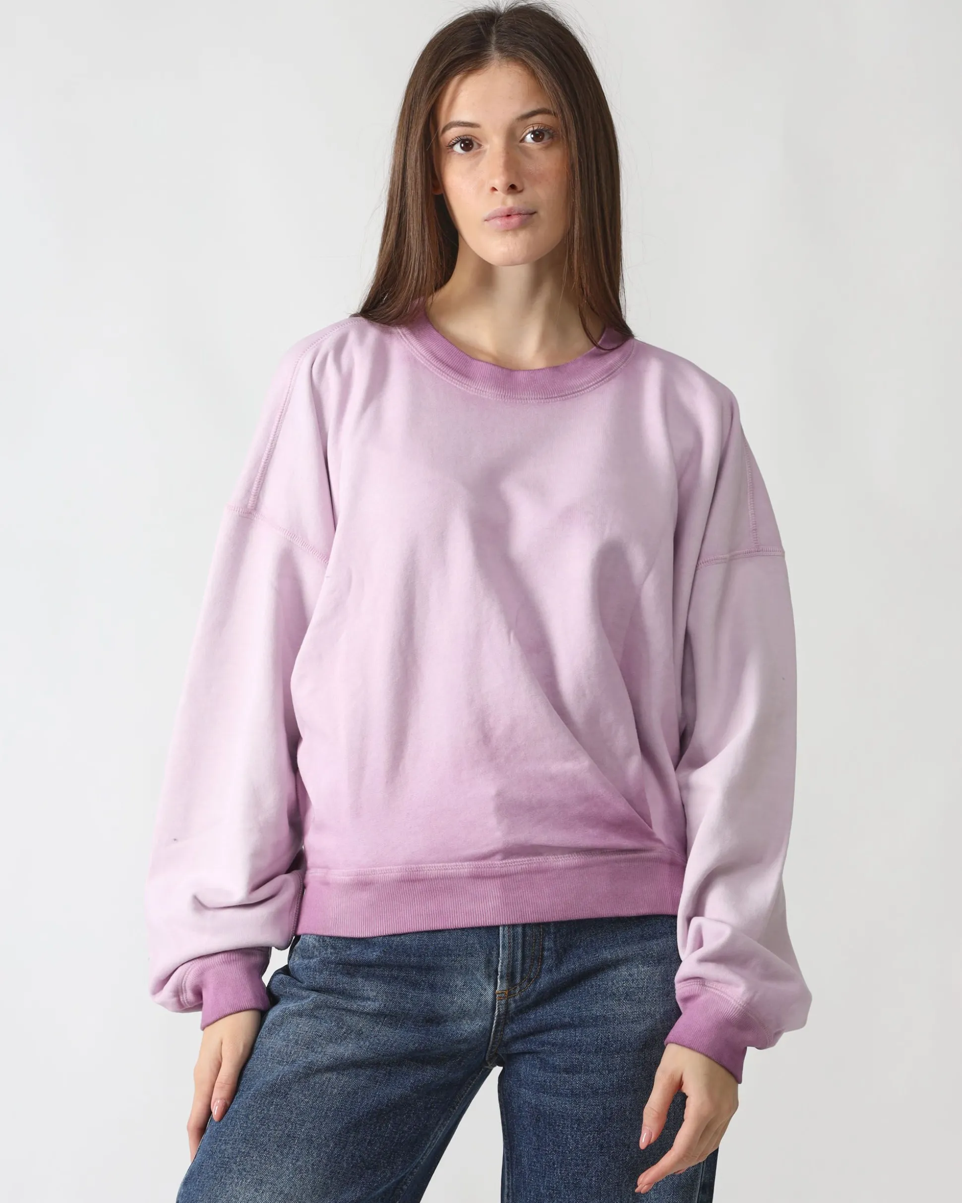 Felpa Girocollo Rosa of Rosa color for only 147.5 in Donna - Abbigliamento - Felpe - Felpe Girocollo - Saldi - Saldi - Abbigliamento - Black Week - Black Friday - Flash Promo - Special Price at Main Website Store, Main Website.