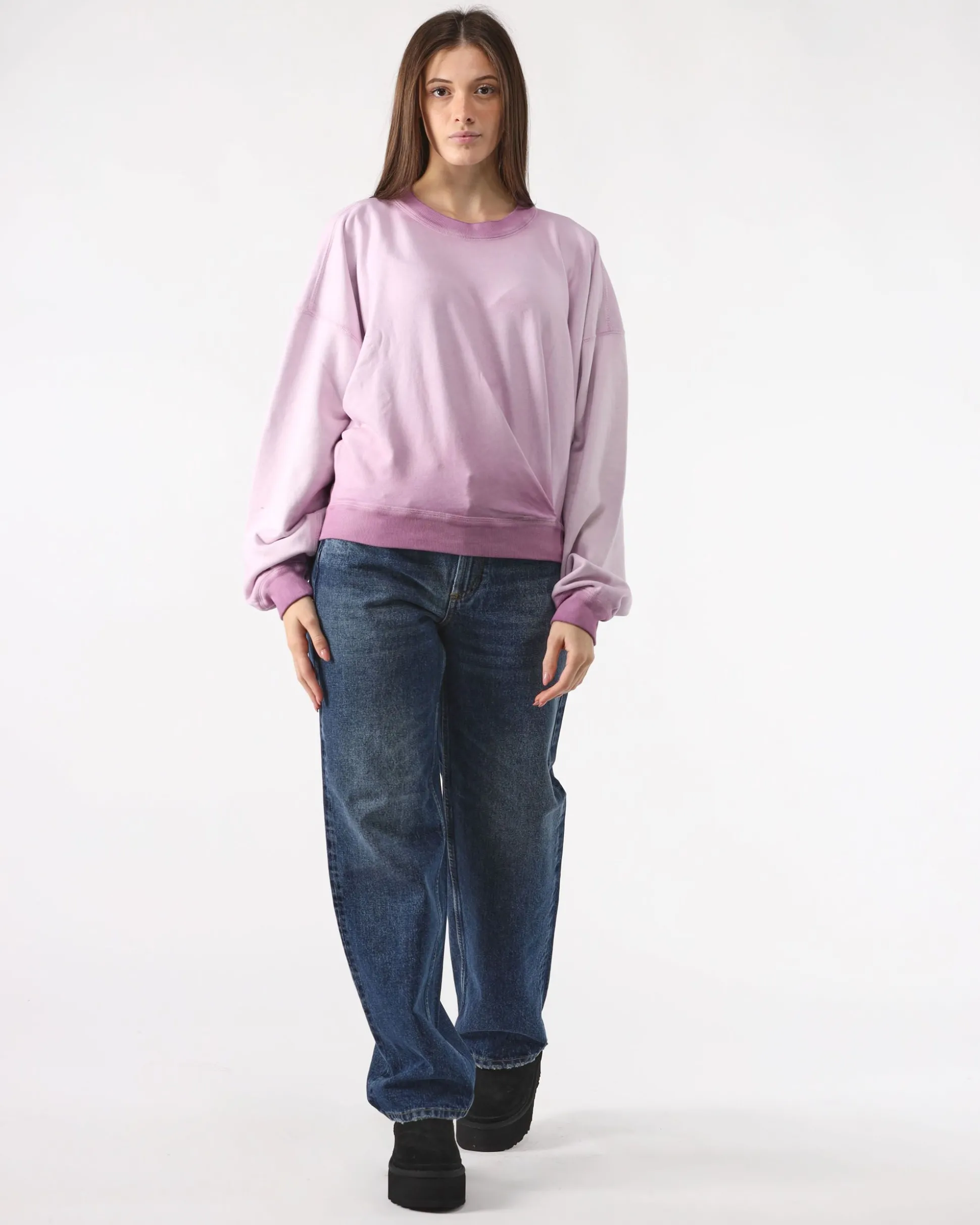 Felpa Girocollo Rosa of Rosa color for only 147.5 in Donna - Abbigliamento - Felpe - Felpe Girocollo - Saldi - Saldi - Abbigliamento - Black Week - Black Friday - Flash Promo - Special Price at Main Website Store, Main Website.