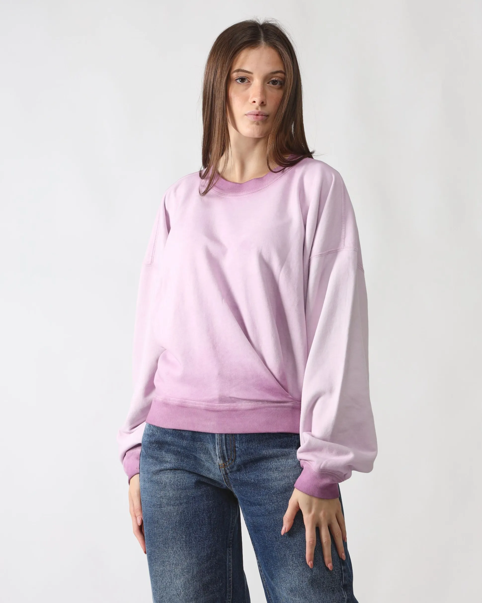 felpa_girocollo_rosa_of_r_2.webp Felpa Girocollo Rosa of Rosa color for only 147.5 in Donna - Abbigliamento - Felpe - Felpe Girocollo - Saldi - Saldi - Abbigliamento - Black Week - Black Friday - Flash Promo - Special Price at Main Website Store, Main Website.