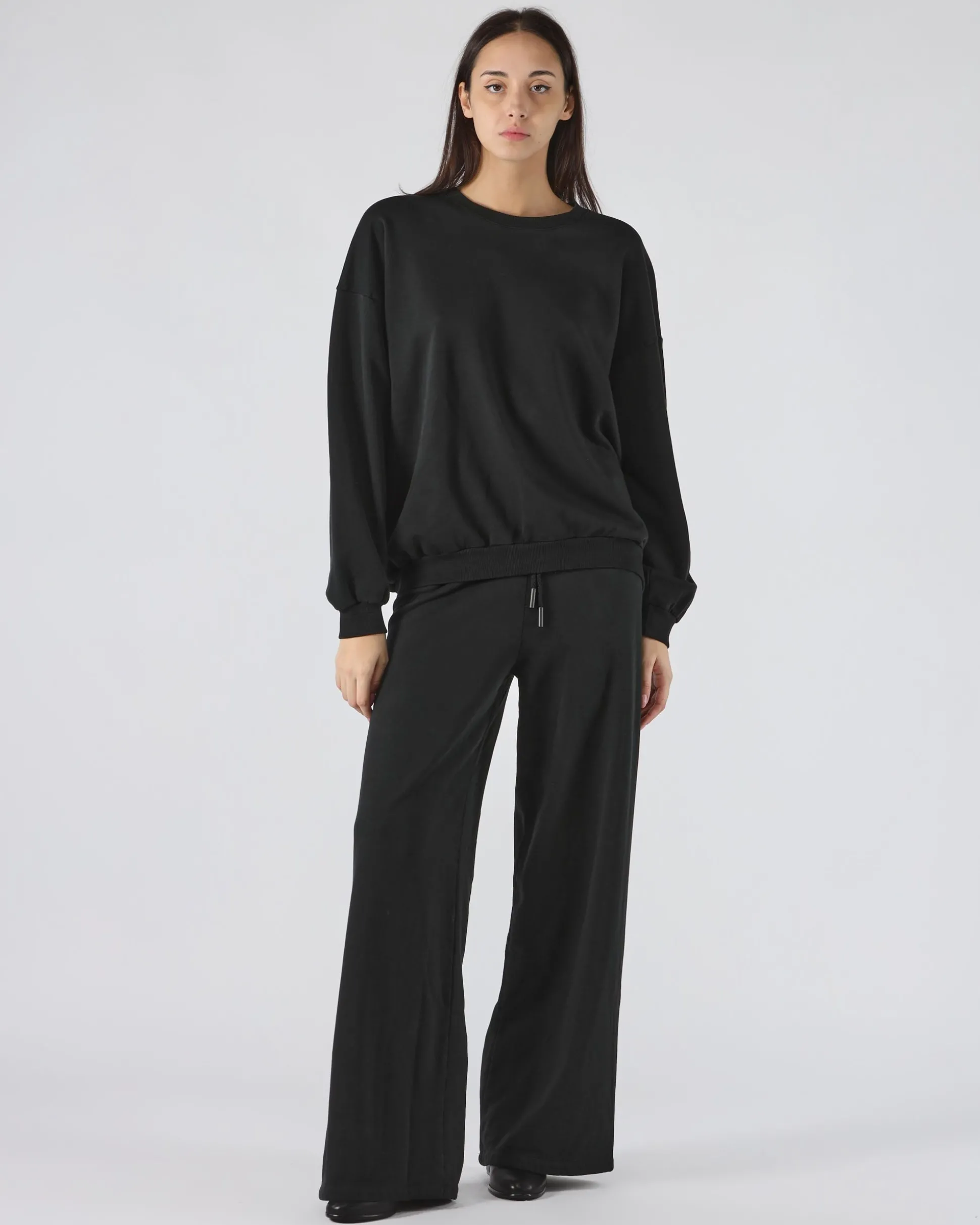 Felpa of Nero color for only 63.2 in Donna - Abbigliamento - Felpe - Felpe Girocollo - Saldi - Saldi - Abbigliamento - Black Week - Black Friday - Flash Promo - Special Price at Main Website Store, Main Website.