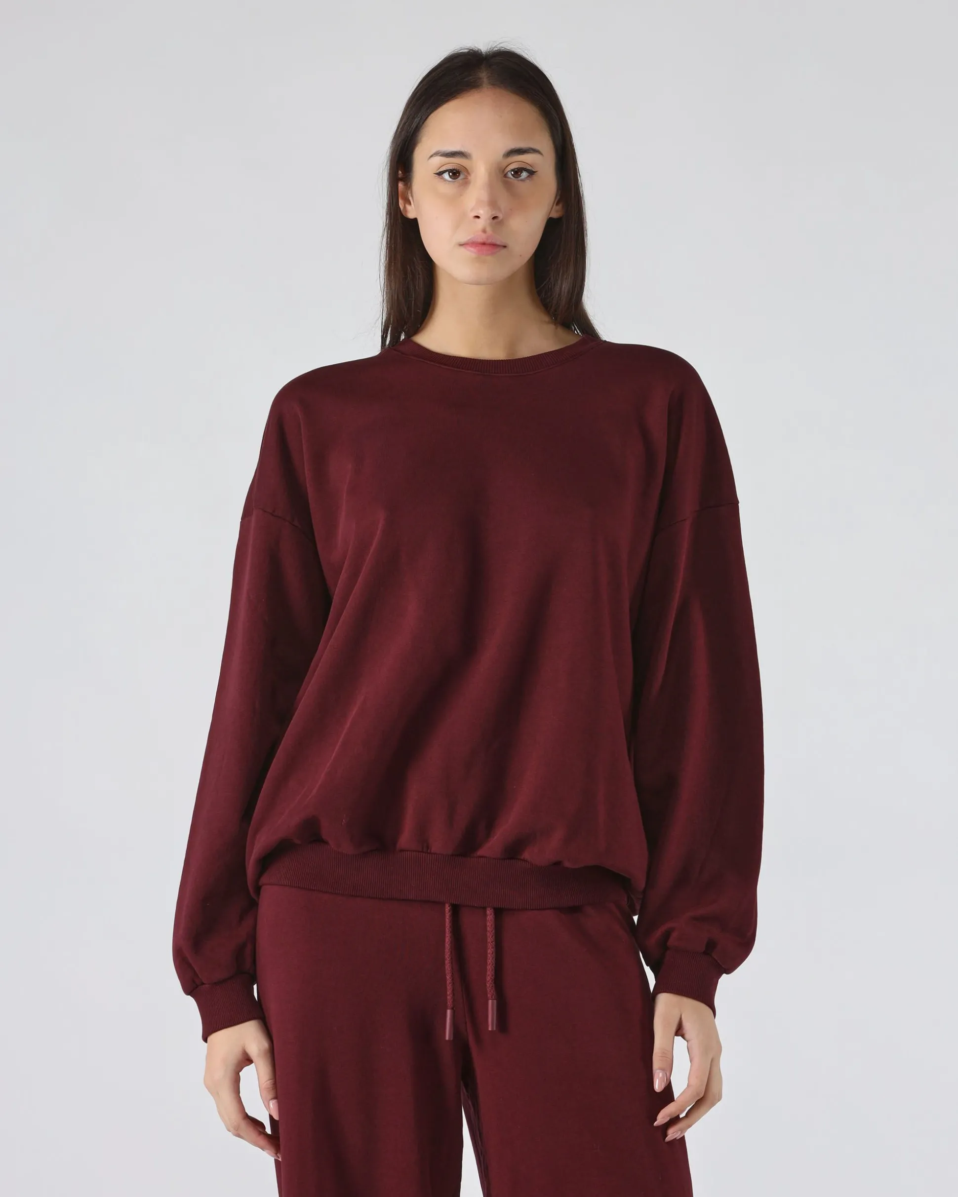 Felpa of Rosso color for only 63.2 in Donna - Abbigliamento - Felpe - Felpe Girocollo - Saldi - Saldi - Abbigliamento - Black Week - Black Friday - Flash Promo - Special Price at Main Website Store, Main Website.