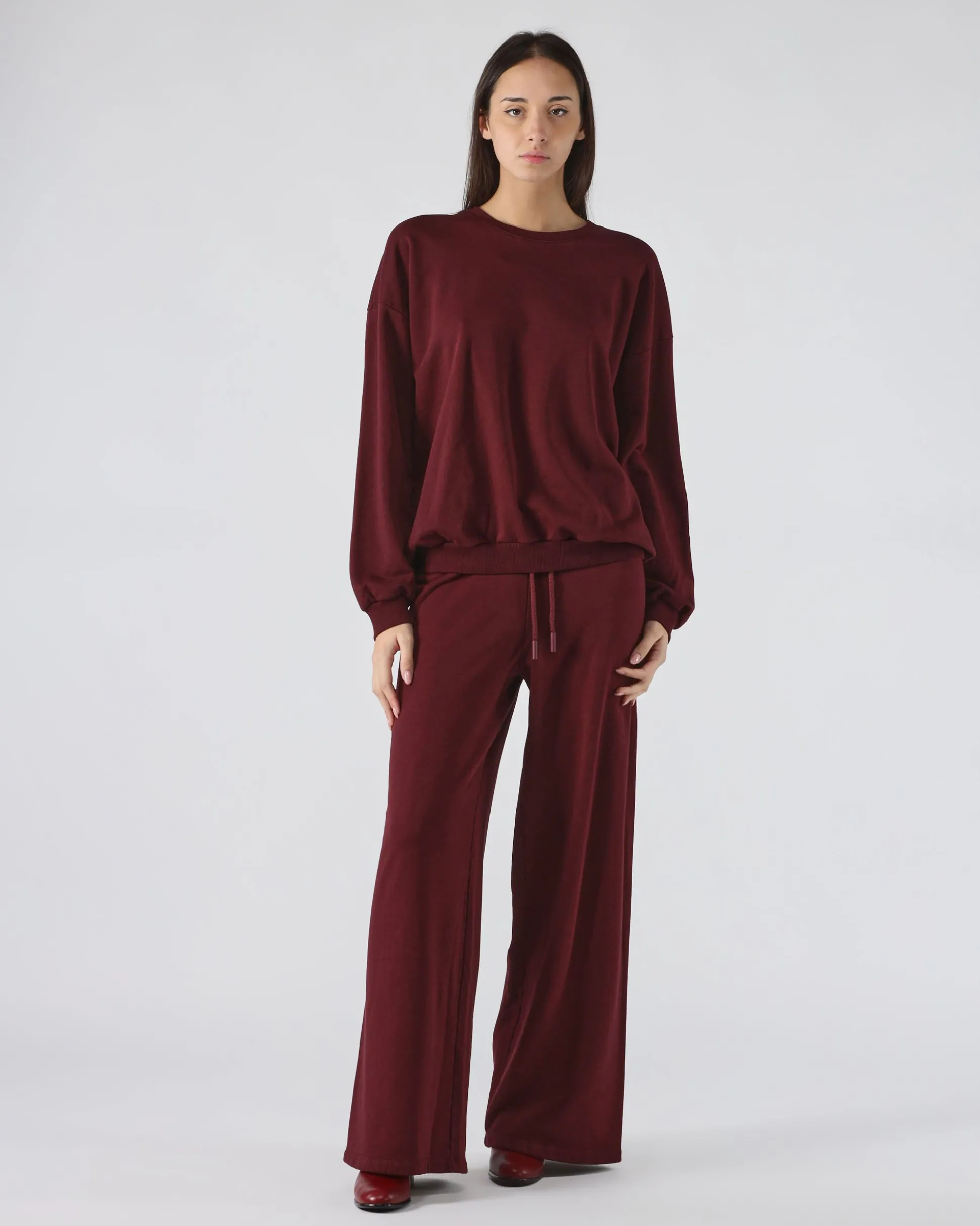 Felpa of Rosso color for only 63.2 in Donna - Abbigliamento - Felpe - Felpe Girocollo - Saldi - Saldi - Abbigliamento - Black Week - Black Friday - Flash Promo - Special Price at Main Website Store, Main Website.