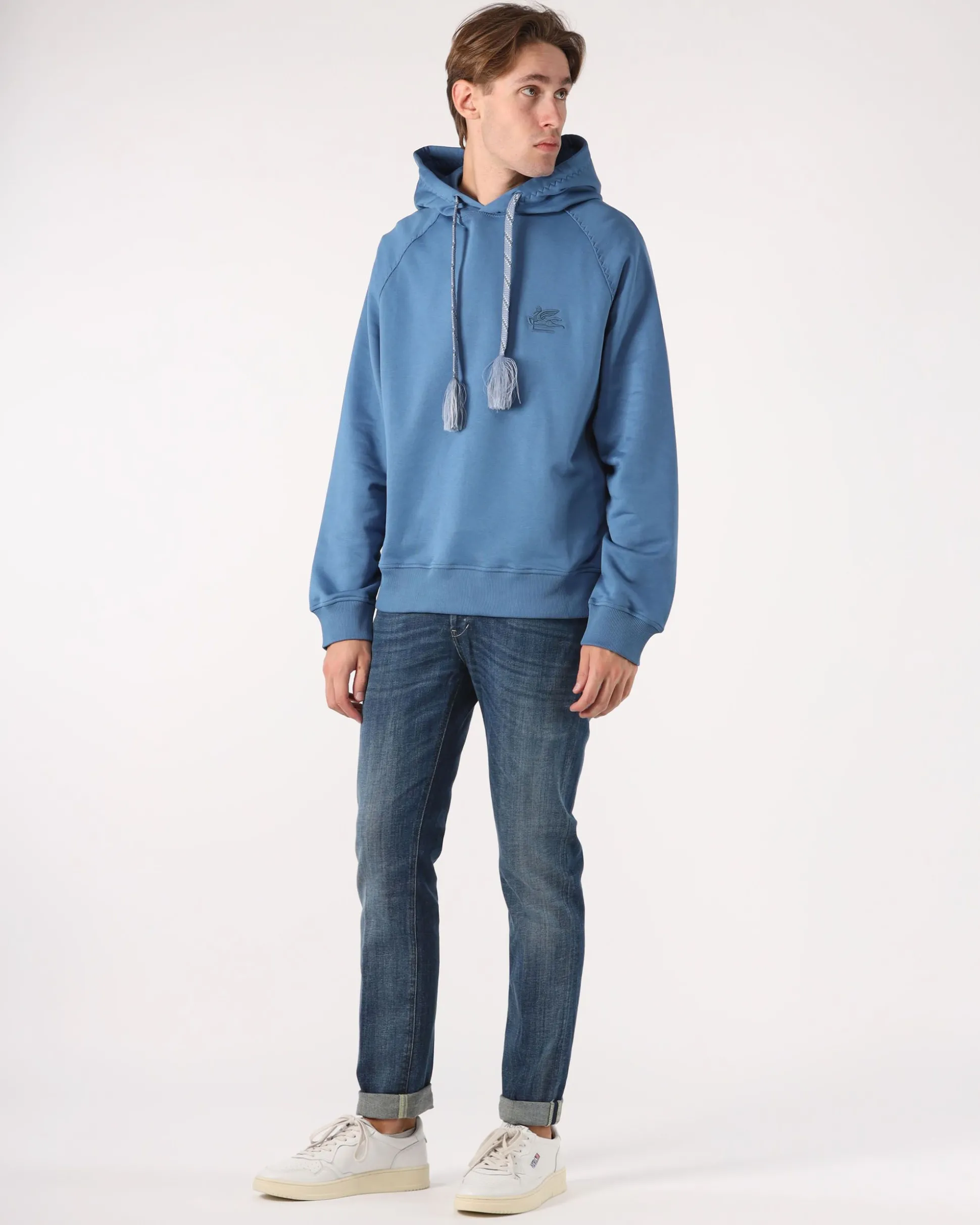 Hoodie con ricamo