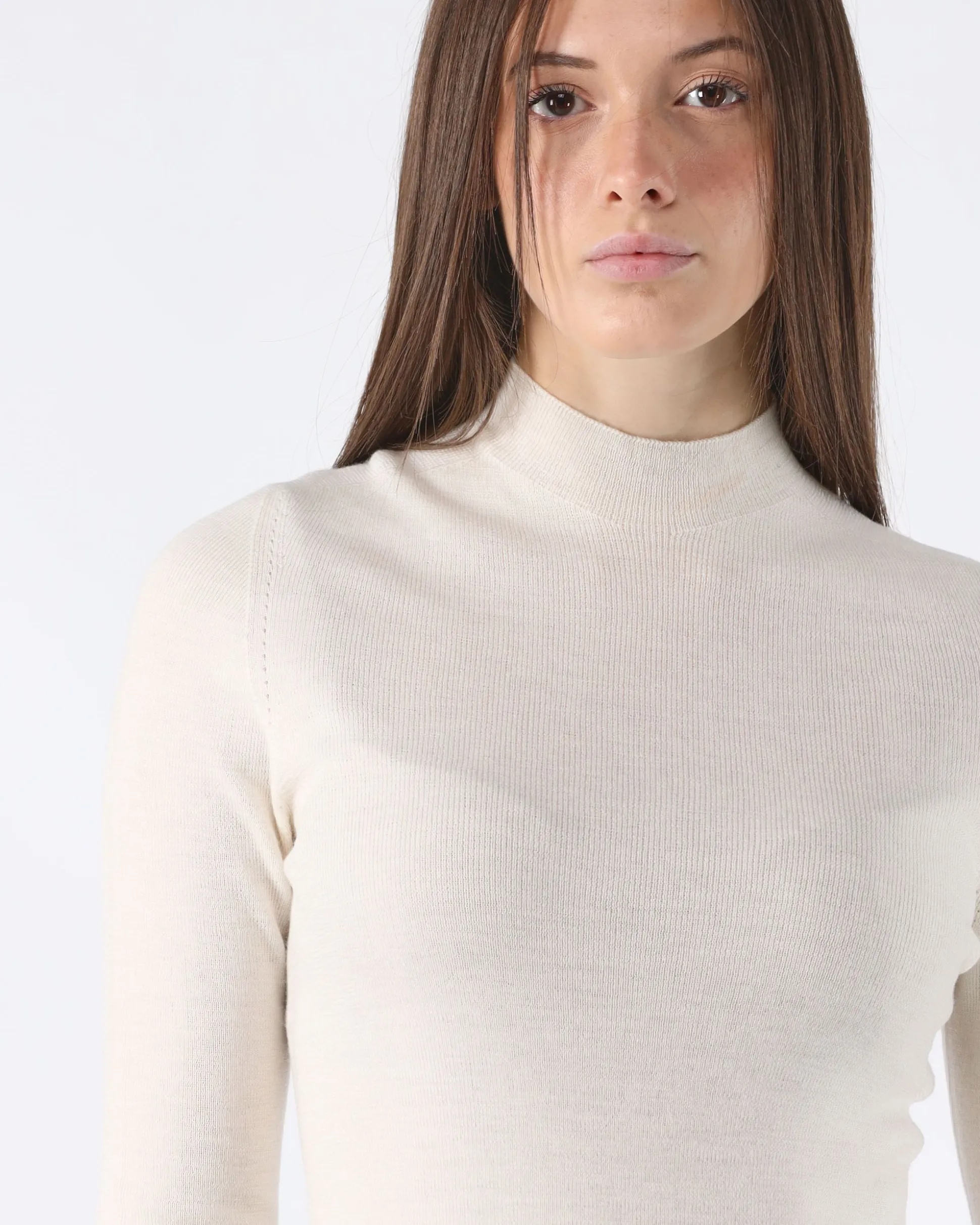 Maglia Girocollo Basic Bianca