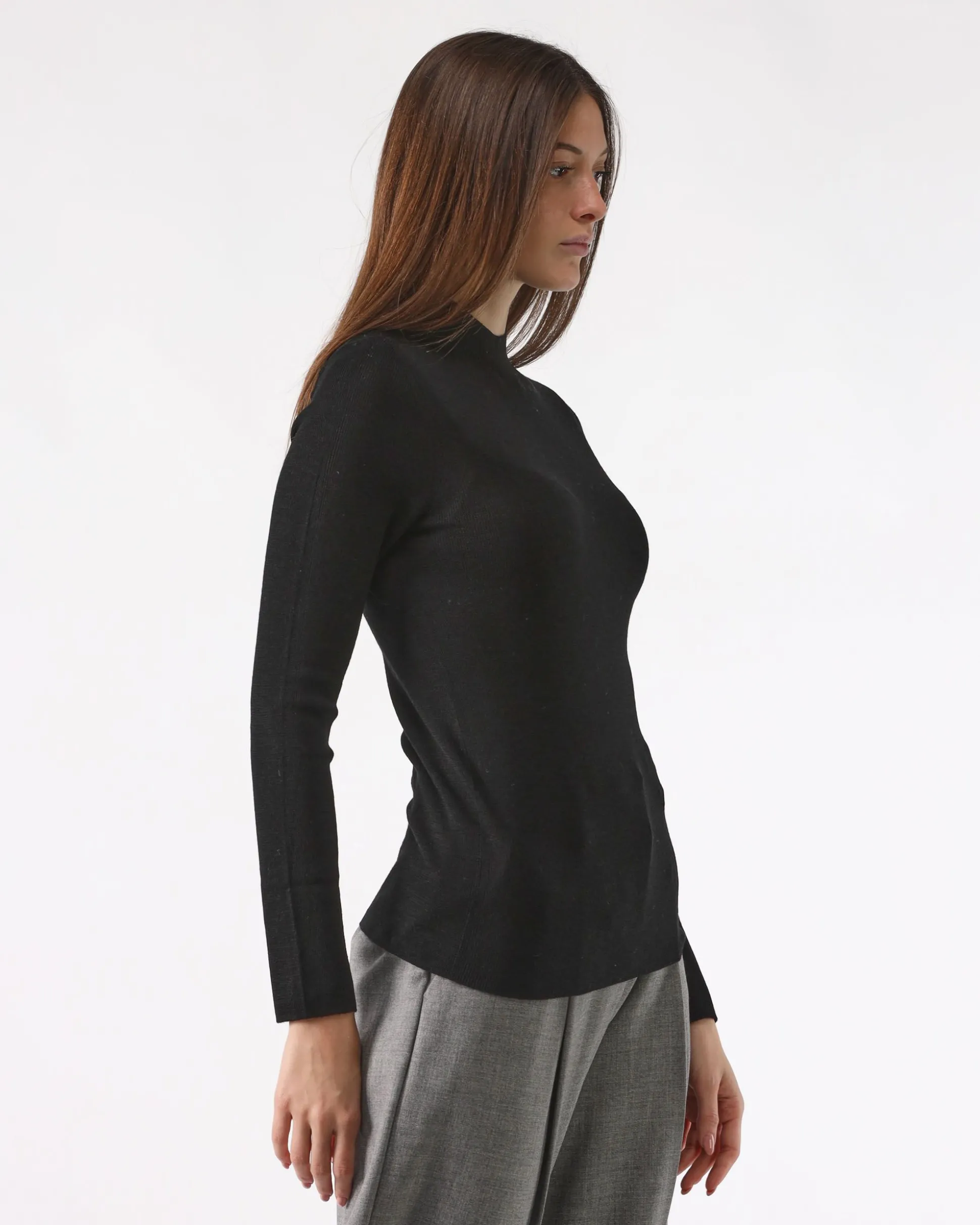 Maglia Girocollo Basic Nera
