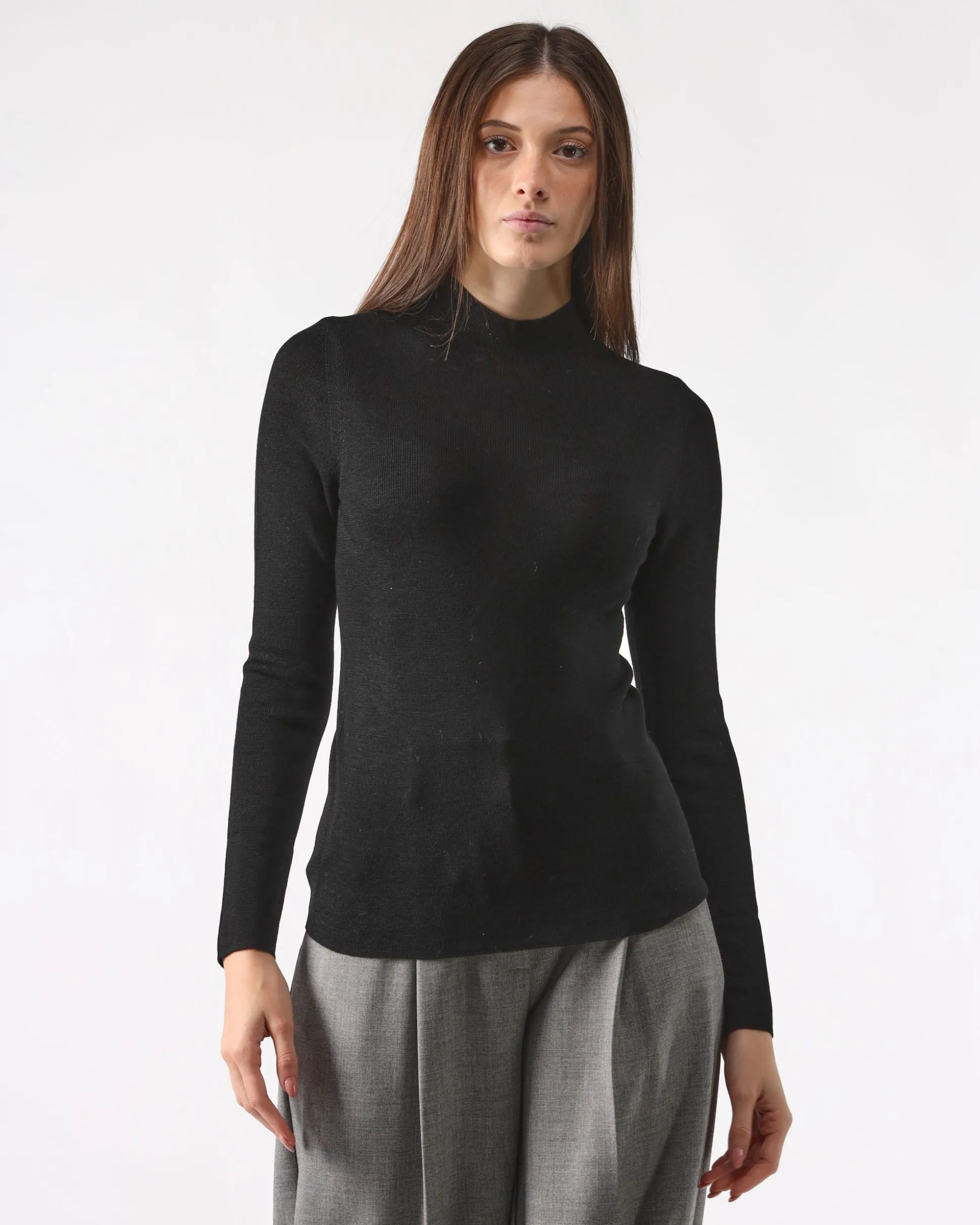 Maglia Girocollo Basic Nera