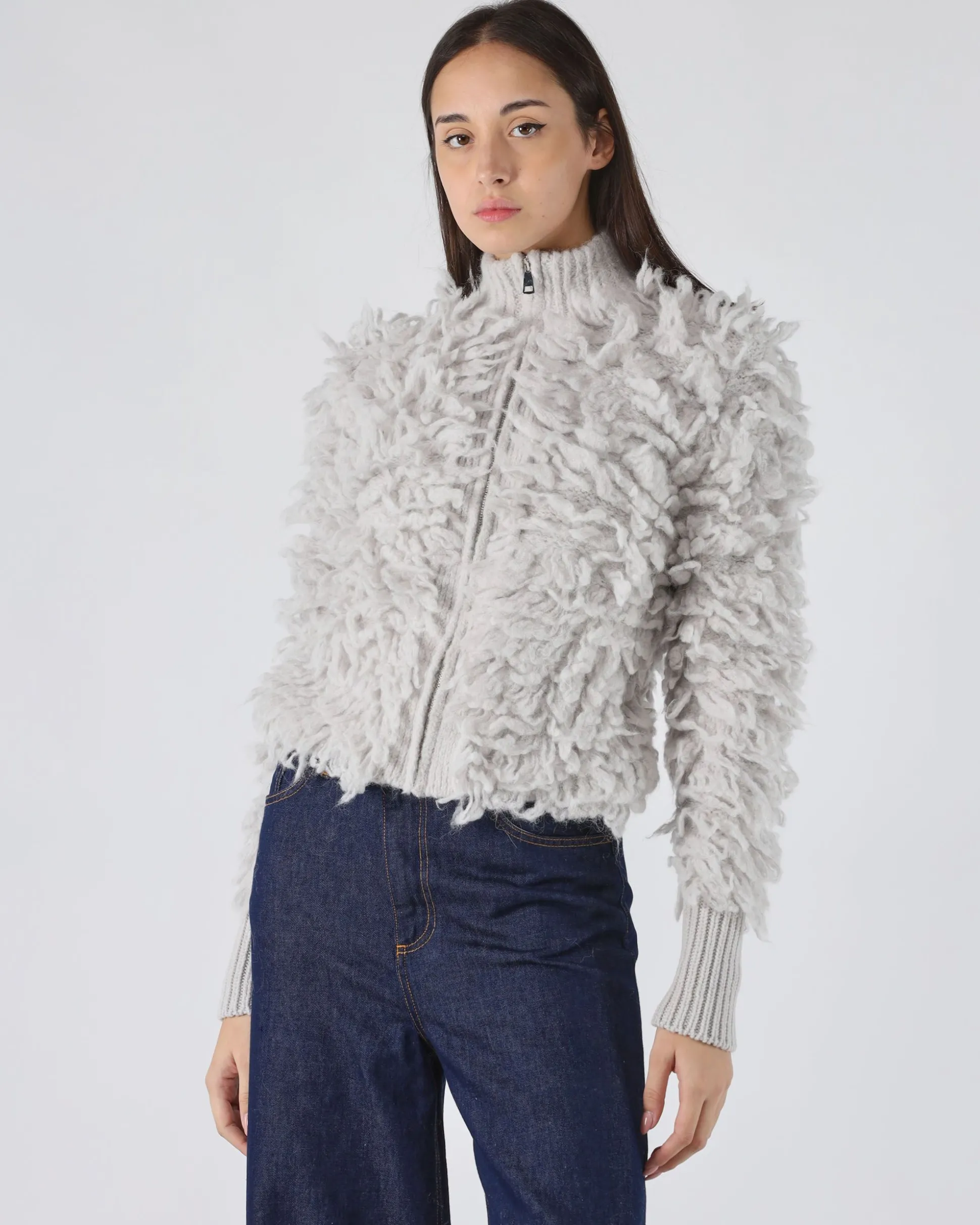 Maglione con zip
