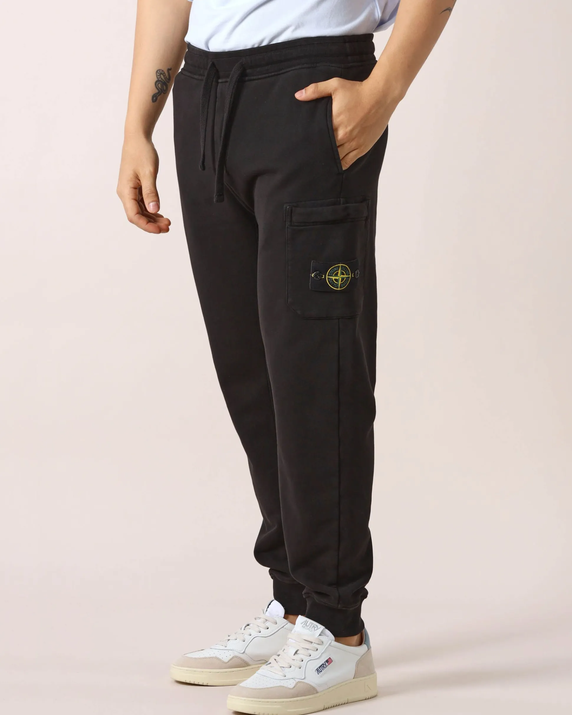 Pantaloni in Felpa Neri