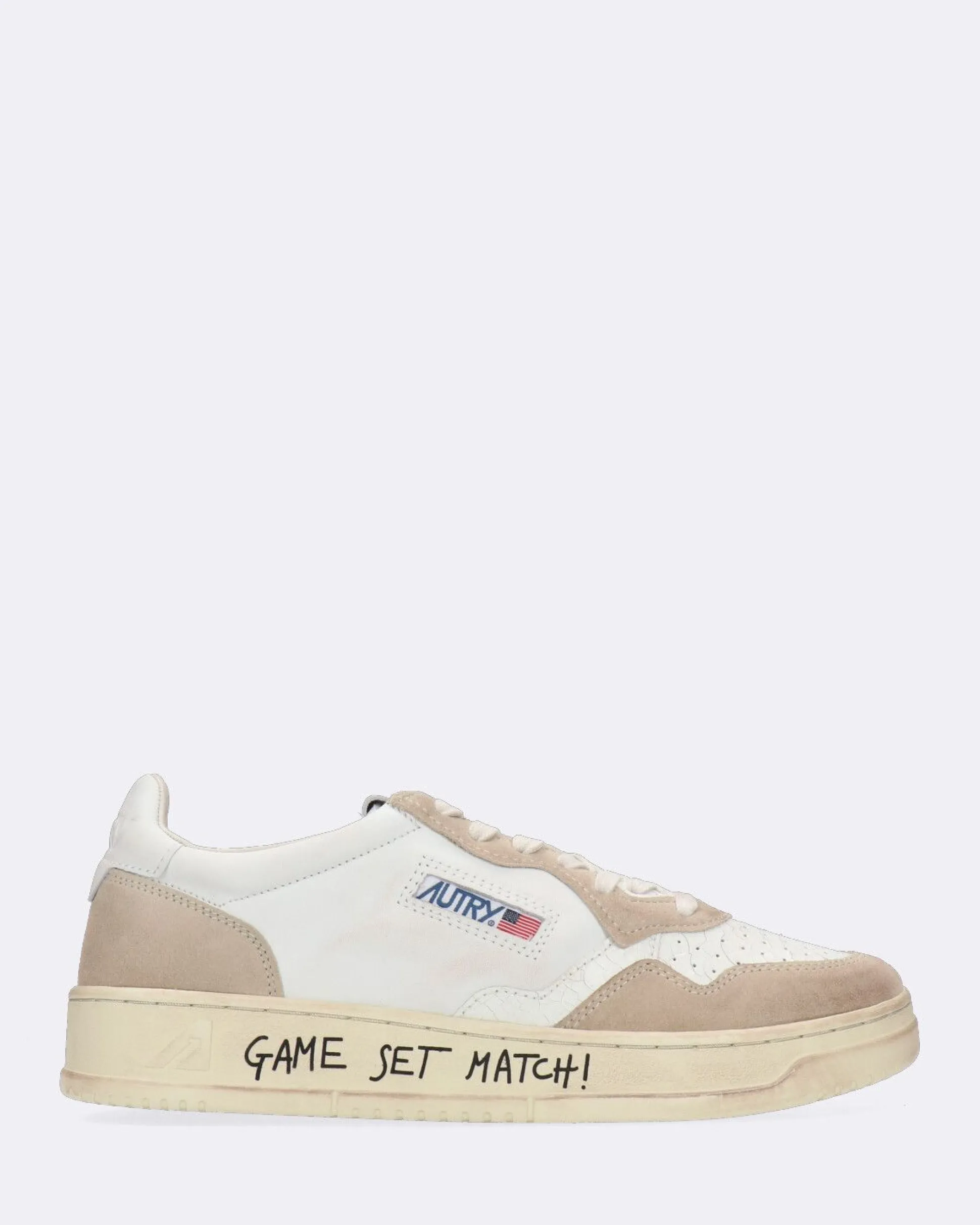 Sneakers Basse Medalist Bianche e Beige